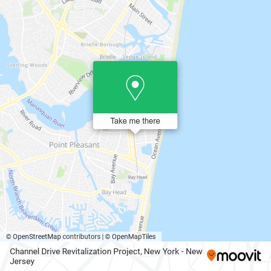 Mapa de Channel Drive Revitalization Project