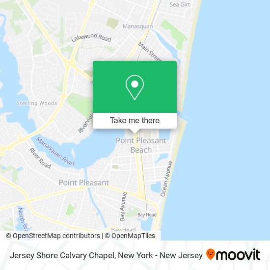 Mapa de Jersey Shore Calvary Chapel