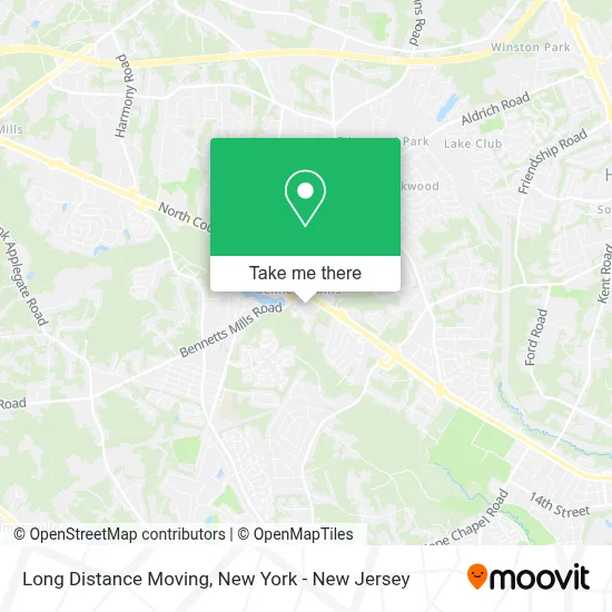 Long Distance Moving map