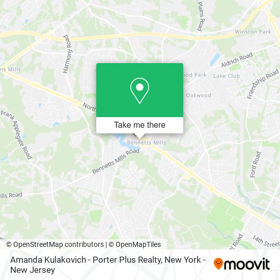 Amanda Kulakovich - Porter Plus Realty map
