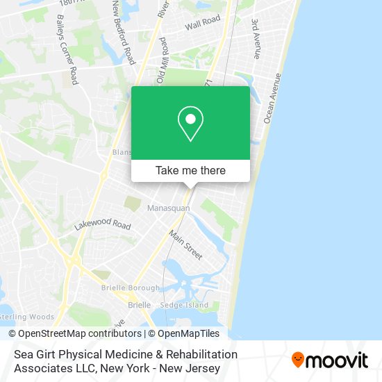 Mapa de Sea Girt Physical Medicine & Rehabilitation Associates LLC