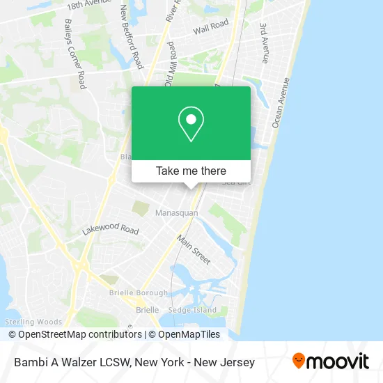 Bambi A Walzer LCSW map