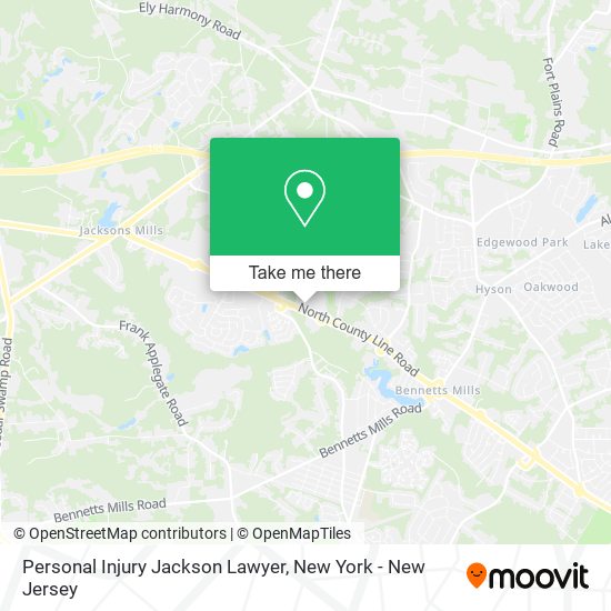Personal Injury Jackson Lawyer map