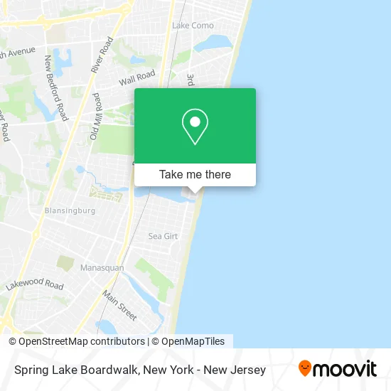 Spring Lake Boardwalk map
