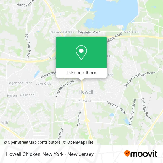Howell Chicken map