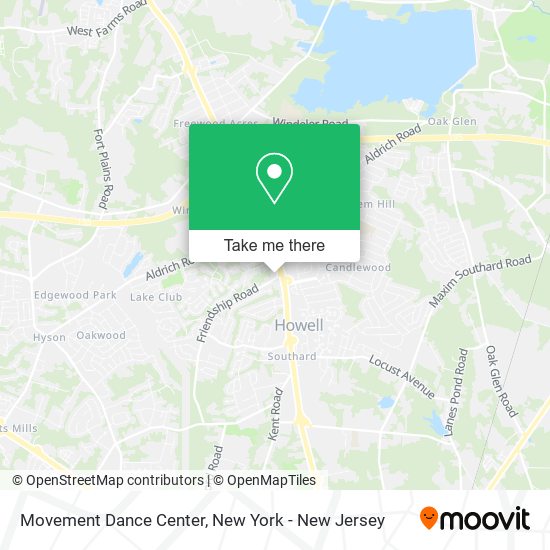 Movement Dance Center map