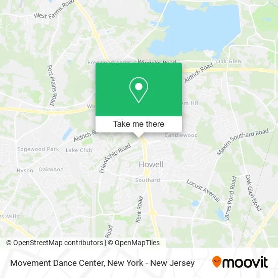 Movement Dance Center map