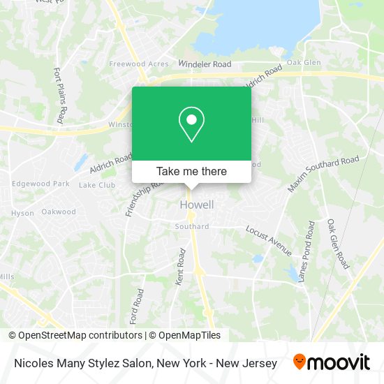 Mapa de Nicoles Many Stylez Salon