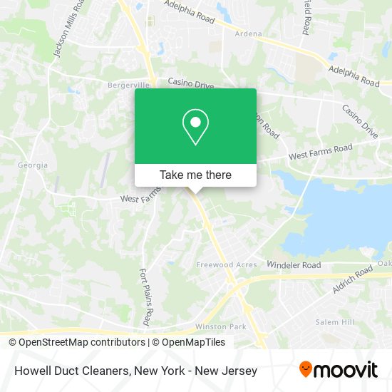 Howell Duct Cleaners map