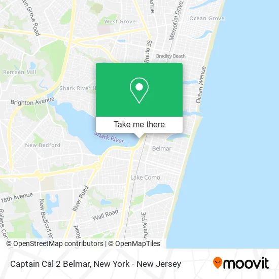 Captain Cal 2 Belmar map