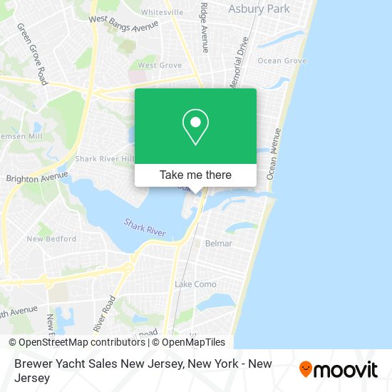 Brewer Yacht Sales New Jersey map