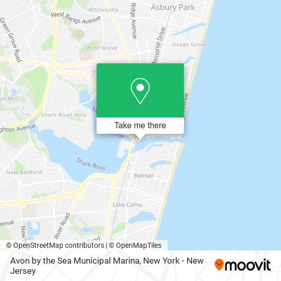 Avon by the Sea Municipal Marina map