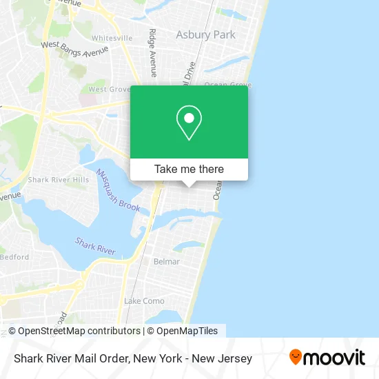 Shark River Mail Order map