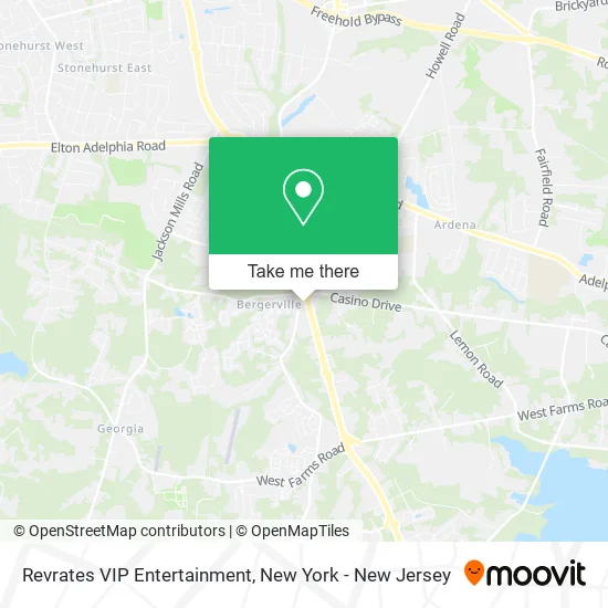 Revrates VIP Entertainment map