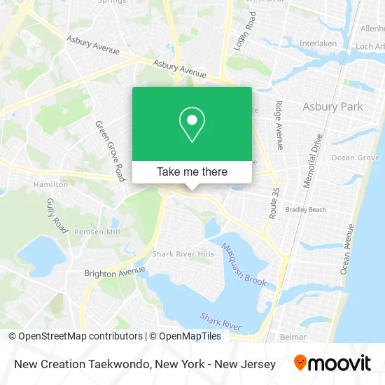 New Creation Taekwondo map
