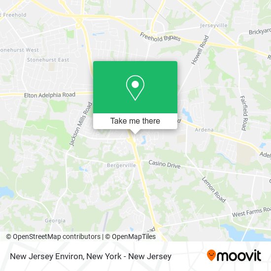 New Jersey Environ map