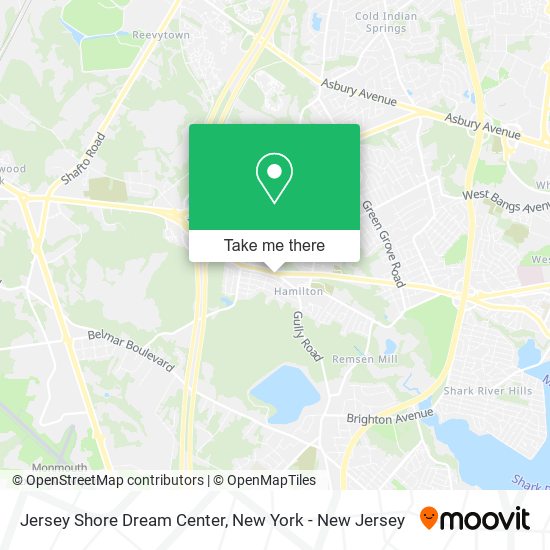 Jersey Shore Dream Center map