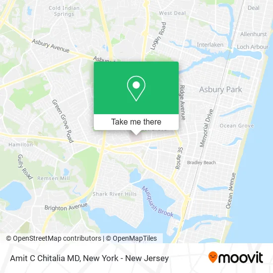 Amit C Chitalia MD map