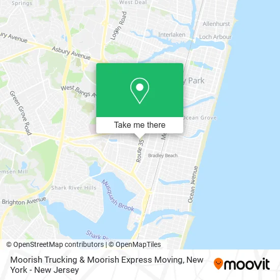 Moorish Trucking & Moorish Express Moving map