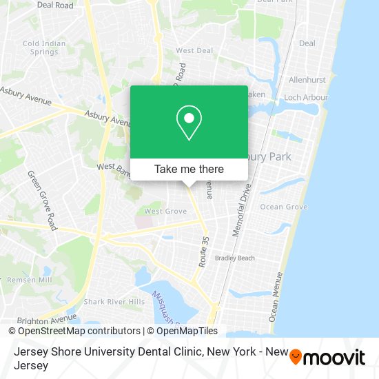 Mapa de Jersey Shore University Dental Clinic