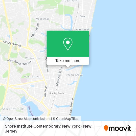 Mapa de Shore Institute-Contemporary