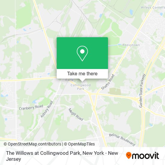 The Willows at Collingwood Park map