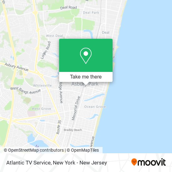 Atlantic TV Service map