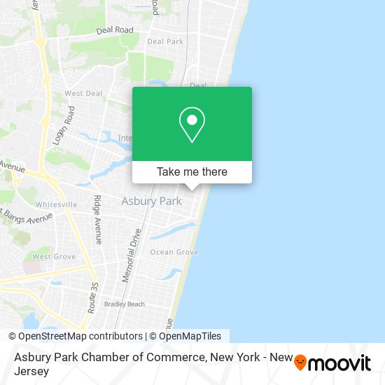 Mapa de Asbury Park Chamber of Commerce