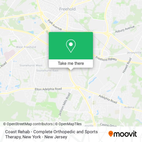 Coast Rehab - Complete Orthopedic and Sports Therapy map