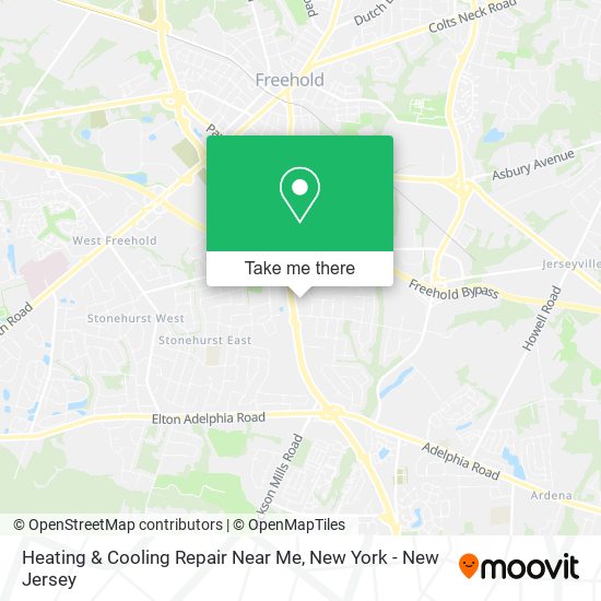 Mapa de Heating & Cooling Repair Near Me