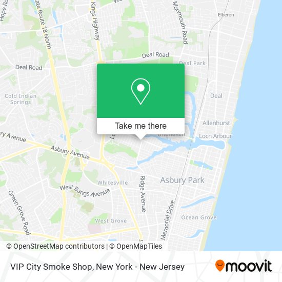 VIP City Smoke Shop map