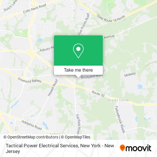 Mapa de Tactical Power Electrical Services