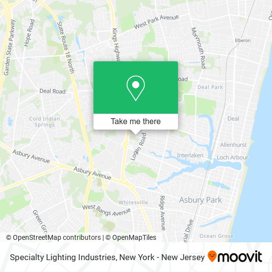 Specialty Lighting Industries map