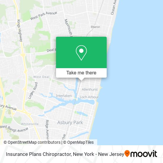 Insurance Plans Chiropractor map