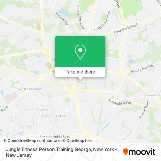 Mapa de Jungle Fitness Person Training George