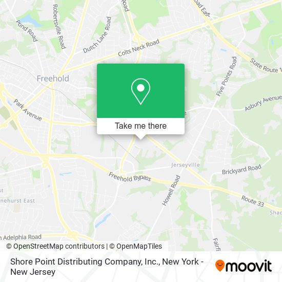 Shore Point Distributing Company, Inc. map