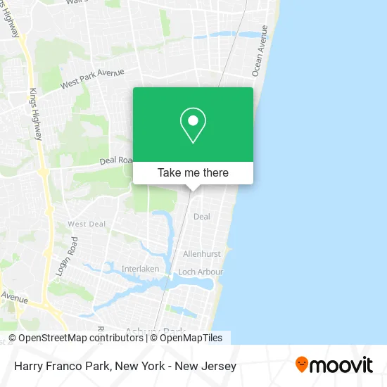 Harry Franco Park map