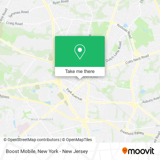 Boost Mobile map