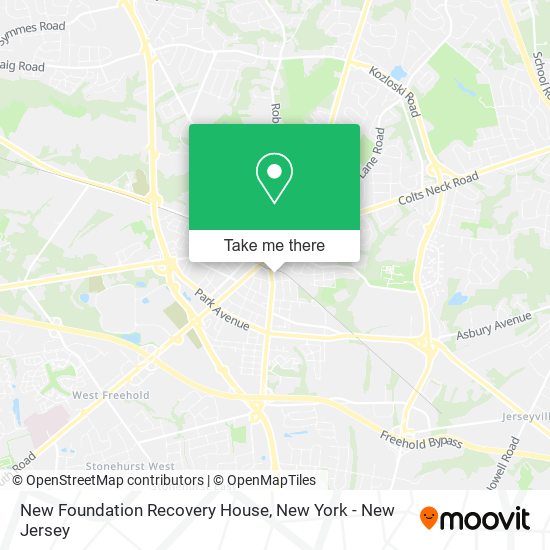 Mapa de New Foundation Recovery House