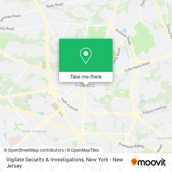 Mapa de Vigilate Security & Investigations