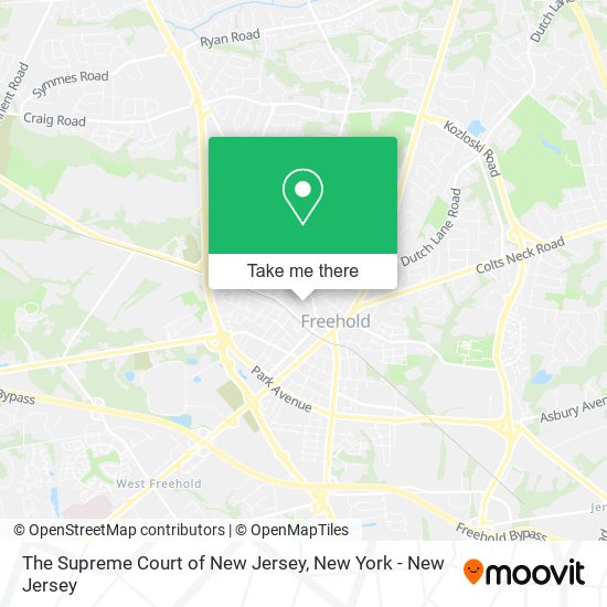 The Supreme Court of New Jersey map