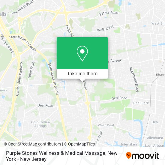 Purple Stones Wellness & Medical Massage map