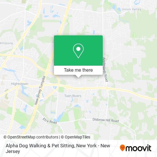Alpha Dog Walking & Pet Sitting map