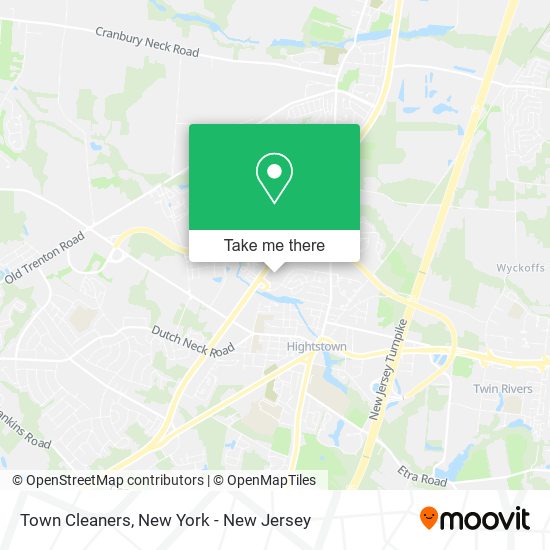 Town Cleaners map