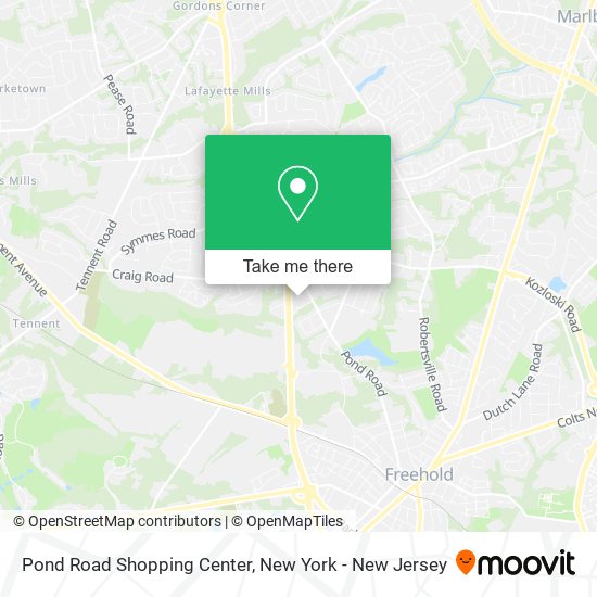 Pond Road Shopping Center map