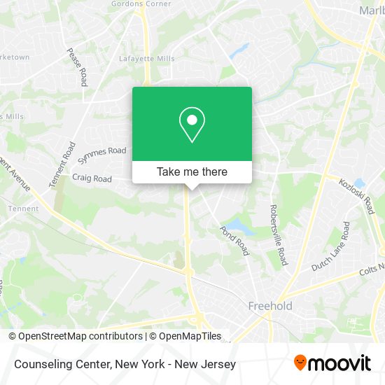 Mapa de Counseling Center