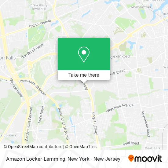 Amazon Locker-Lemming map