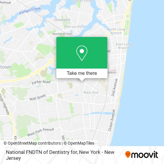 Mapa de National FNDTN of Dentistry for