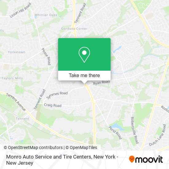 Mapa de Monro Auto Service and Tire Centers