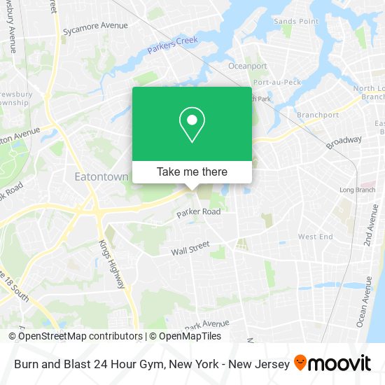 Burn and Blast 24 Hour Gym map